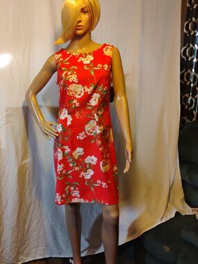 Alyx | Red Floral Dress | Size 6 | New with Tags